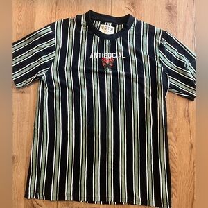 VSTR Striped Black and White Antisocial T-Shirt